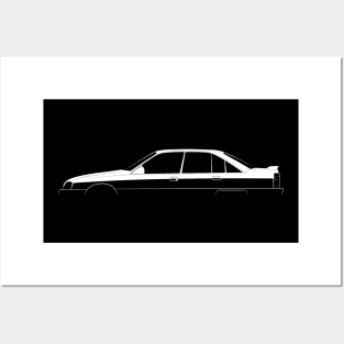 Opel Omega 3000 (A) Silhouette Posters and Art